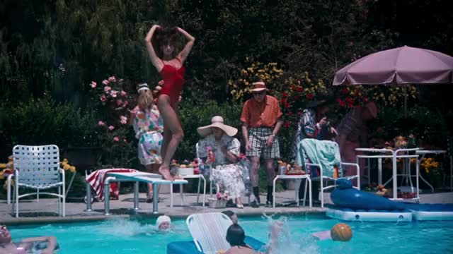 Nicolette Scorsese topless pool scene, Christmas Vacation (1989)