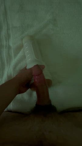 cock fleshlight solo gif