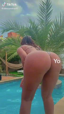 Ass Bikini Shaking Thong TikTok Twerking gif