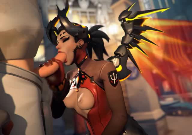 Mercy sucking off Genji (Vsmnd)