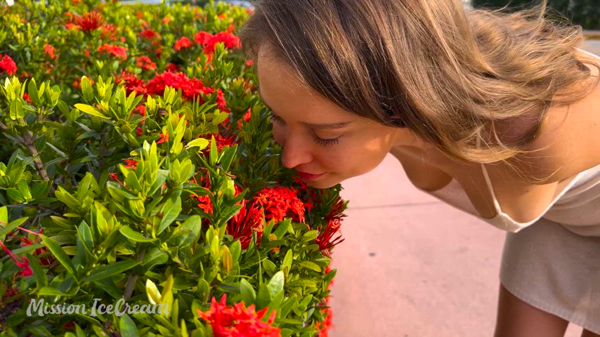 gotta stop and smell the flowers 