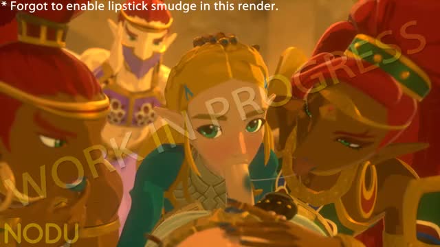 3D, Animated, Blender, Princess_Zelda, The_Legend_of_Zelda, The_Legend_of_Zelda_Breath_of_the_Wild,