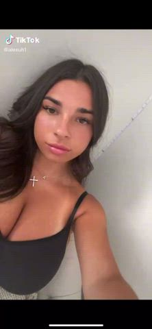 big tits huge tits tiktok gif