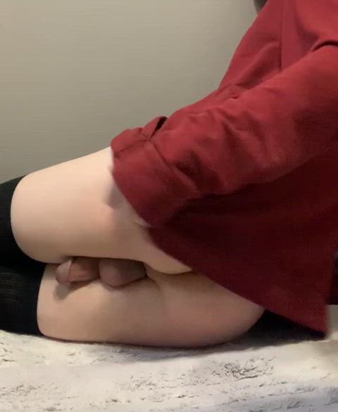 amateur ass big dick booty cute femboy round butt thick thighs thigh highs twink