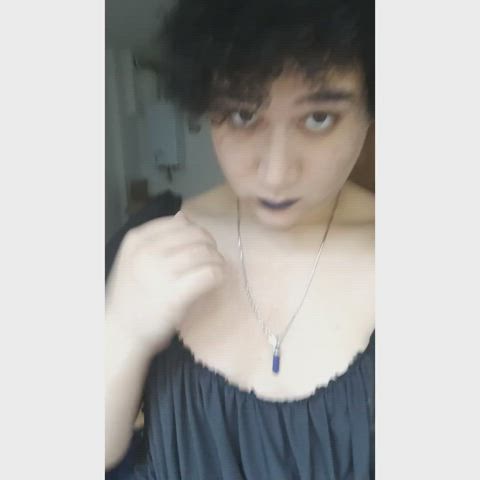 boobs goth lipstick femboys trans-girls gif