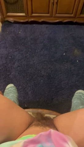 A naughty carpet pee