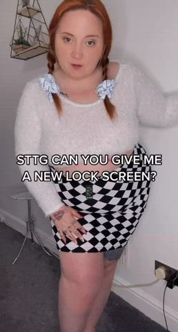 big ass chubby ssbbw scottish skirt tiktok spicytiktokginger gif