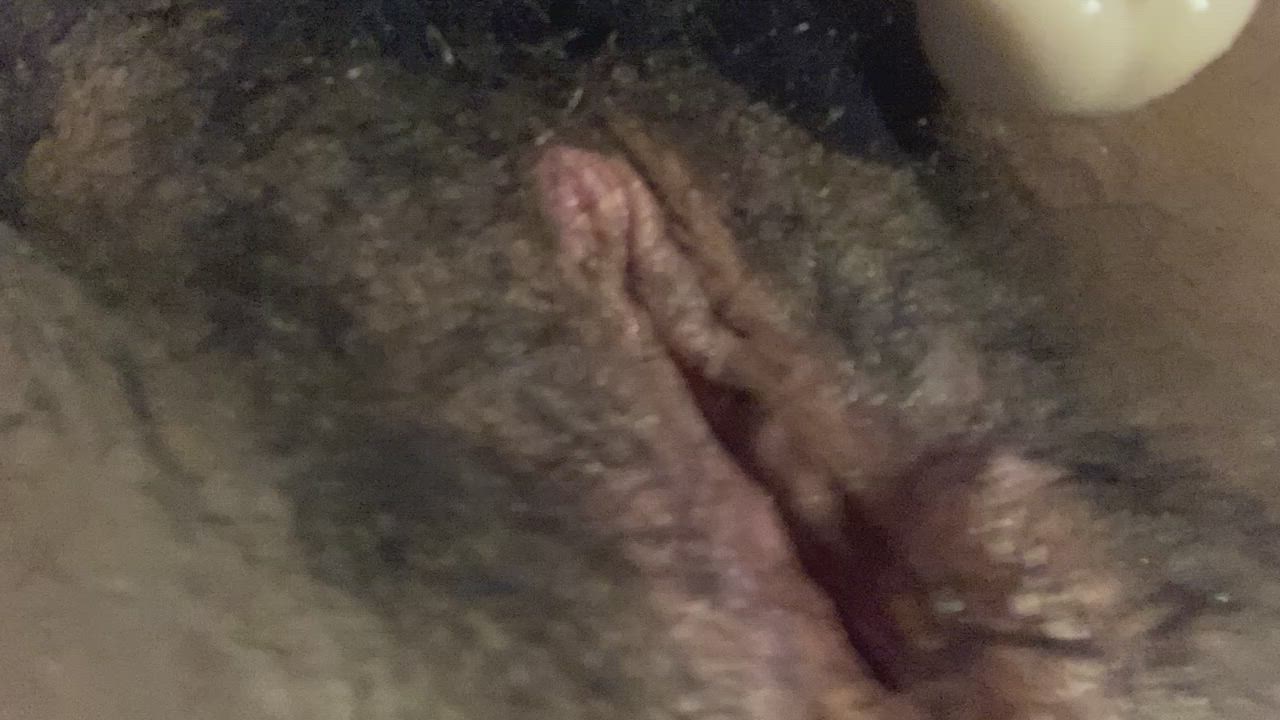 Creamy Dildo FTM Masturbating Solo Wet Pussy gif