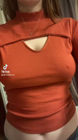 Boobs Braless Tease gif