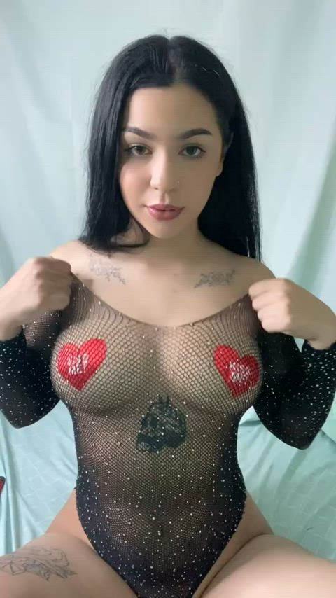 big tits tits alternative latina goth cute natural tits brunette amateur gif