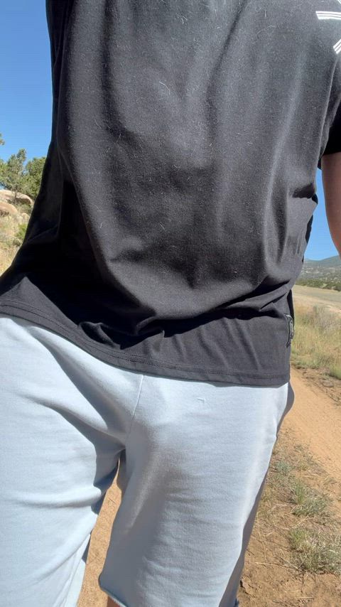 big dick bulge outdoor gif