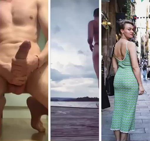 babecock big ass big dick bikini blonde cumshot dress legs pawg gif