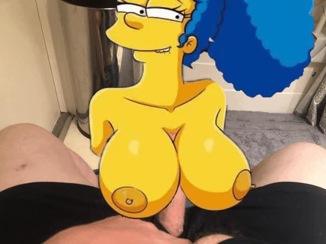 cartoon tit fuck titty fuck gif