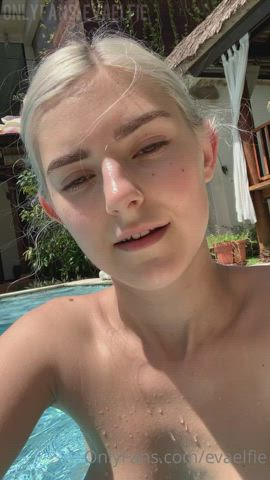eva elfie pool wet gif