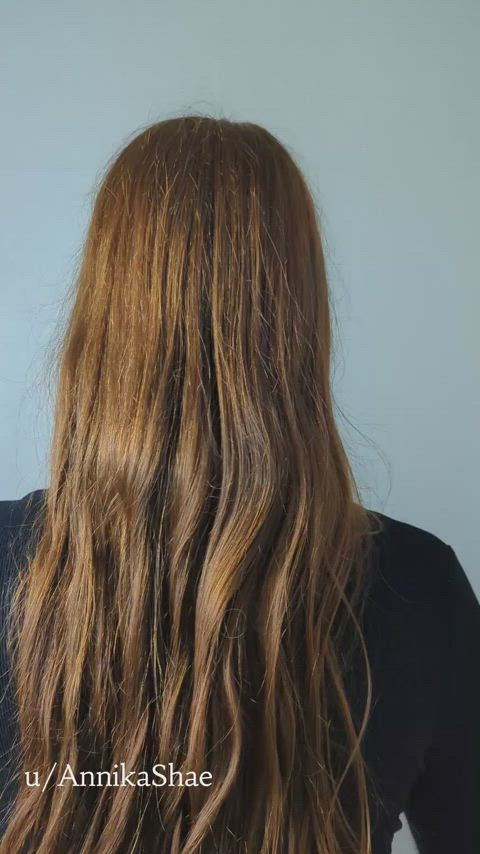 hair long hair redhead sfw gif