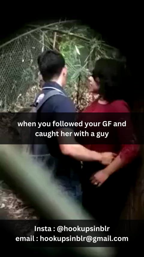big tits caption caught cheating cuckold desi girlfriend indian outdoor public gif