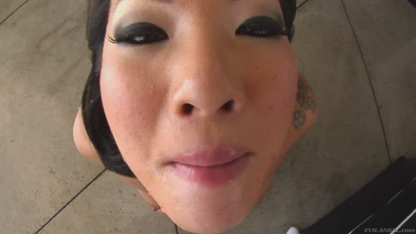 Asa Akira Cum Facial gif