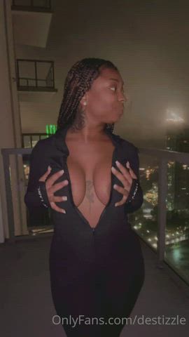 Amateur Ebony Natural Tits Porn GIF by blackredgiffs