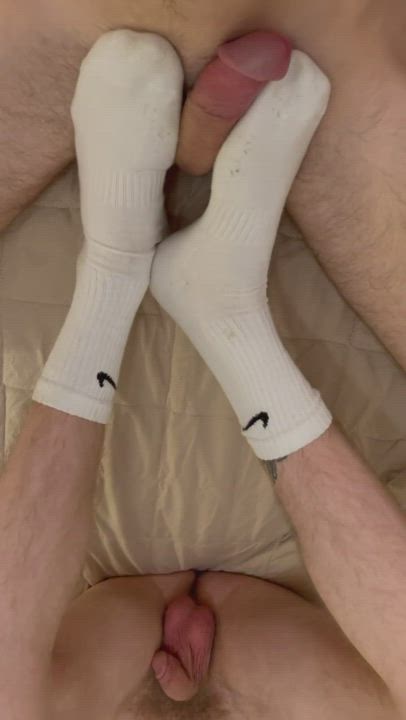 Cum Feet Fetish Socks gif