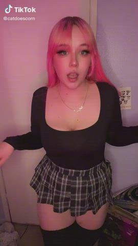 Ass Booty Goth Skirt Thick TikTok gif