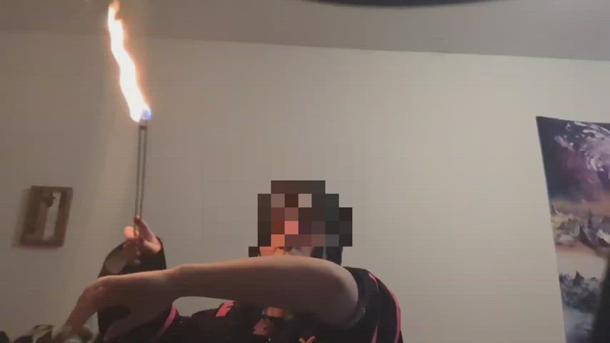 Princess plays with fire