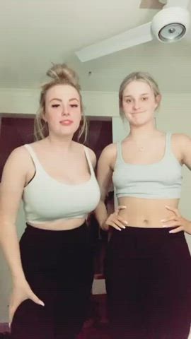 Big Tits Teen White Girl gif
