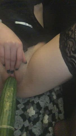 Taking a huge English cucumber for my man... 😳 sub for free to my OF for the free