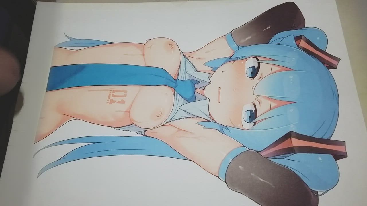 Anime Cum Cumshot Hatsune Miku Hentai Tribute gif