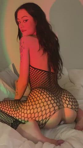 Anal Play Ass Fishnet gif