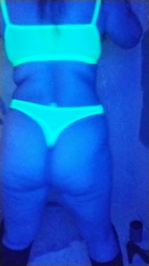 My fluorescent panties are my favorite for a fun night