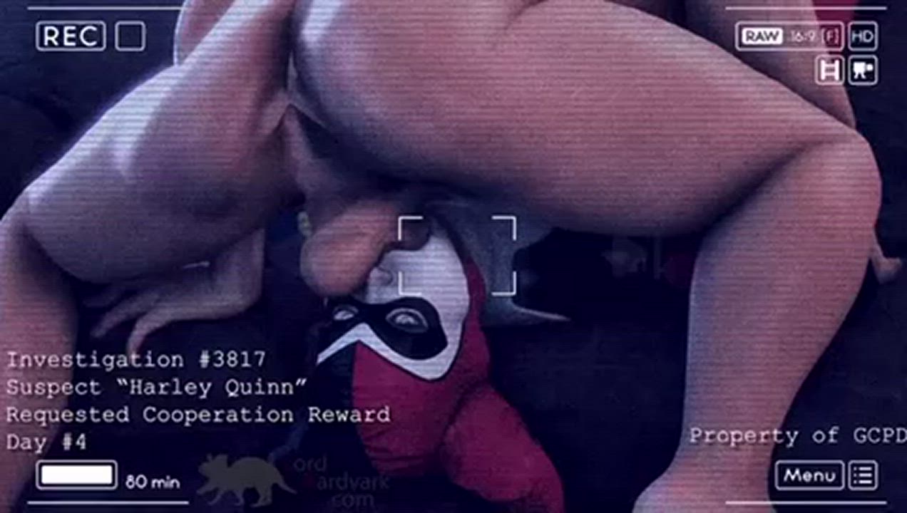 Harley Quinn Throat Fuck ThroatPie gif