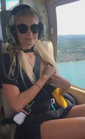 Who is this helicopter babe?