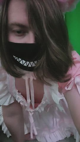 crossdressing dress femboy maid sissy sissy slut gif