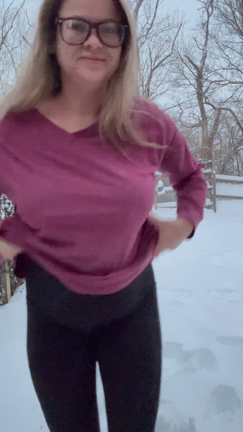 Some snow titties! 