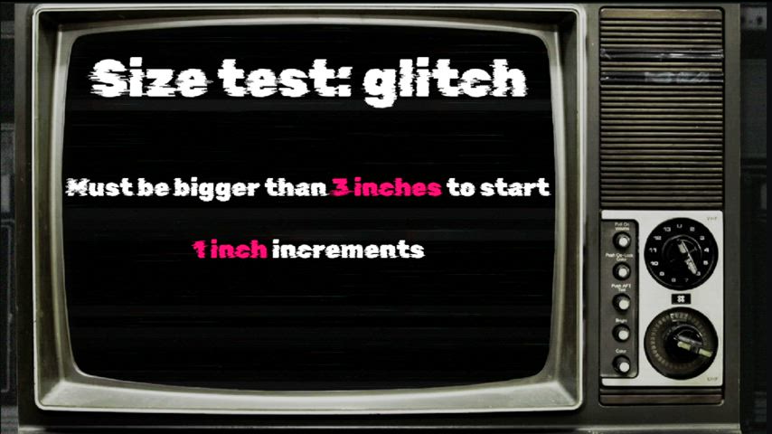 Cruel Beta Size Test: Glitch