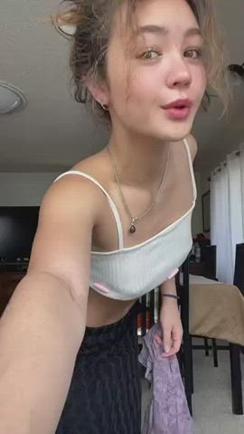 Belly Button Teen Underboob gif