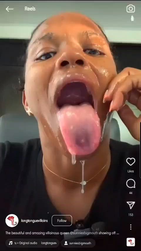 ahegao ebony facial joi long tongue onlyfans facials gif