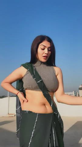 Belly Button Chubby Desi gif