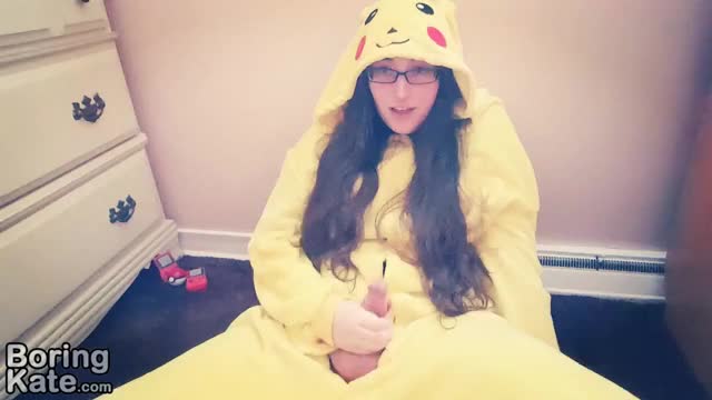 07. Fapping in a pikachu kigurumi.b