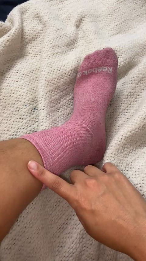 feet feet fetish oiled socks tik-tok gif