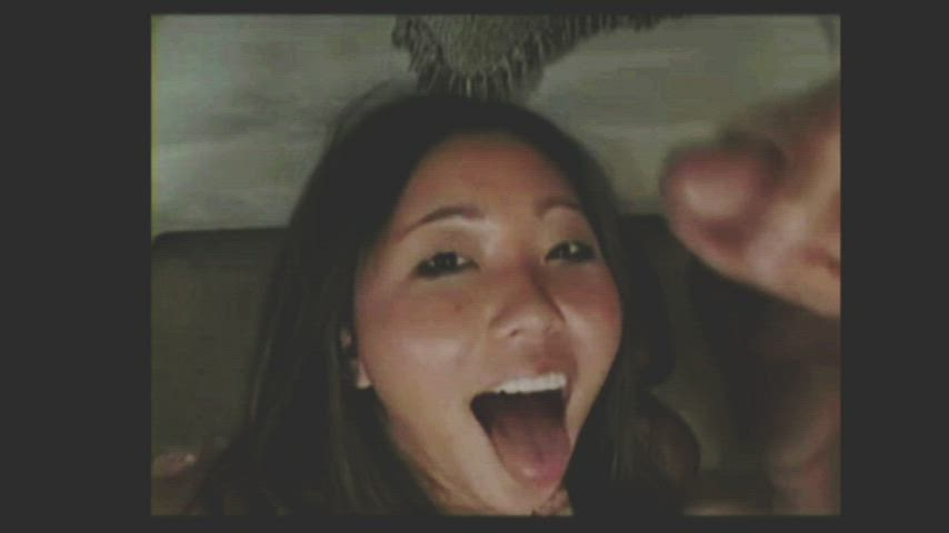 Asian Bukkake Cum In Mouth Cumshot Teen gif