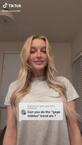 Big Tits Blonde TikTok gif