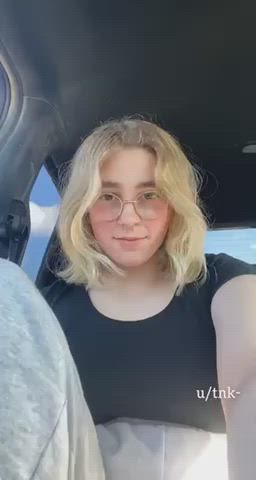 ass spread big ass big tits busty glasses huge tits public teen white girl gif