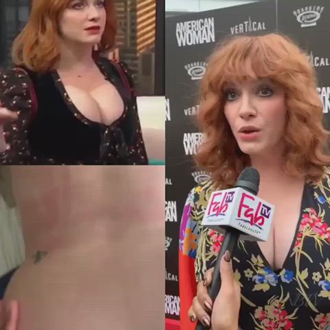 Christina Hendricks… FabTV🎤👀🍈🍈