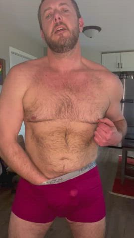 bear dad daddy gay male masturbation masturbating step-dad underwear gif