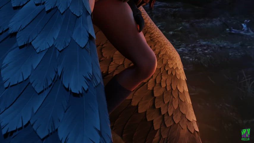 3d animation monster rule34 standing doggy gif