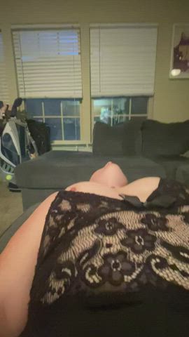 Couch Sex Cum In Mouth Cunnilingus Lingerie Moaning Pussy gif