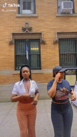 Ebony Nipple Nipples Nipslip gif