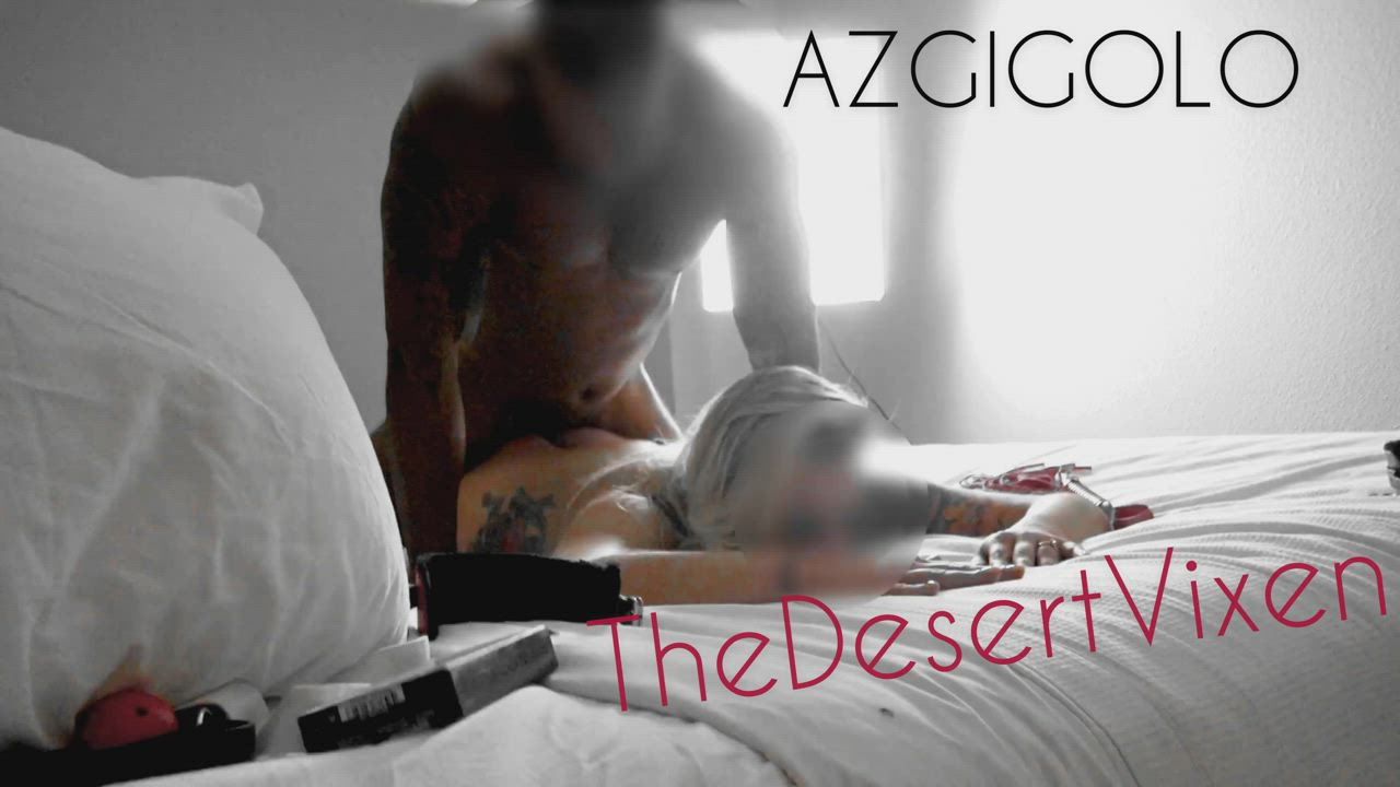 Pounding @thedesertvixen in her beautiful, Hotwife ass. Listen to those moans!