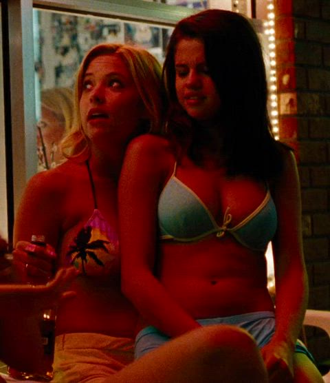 ashley benson bikini celebrity female selena gomez gif